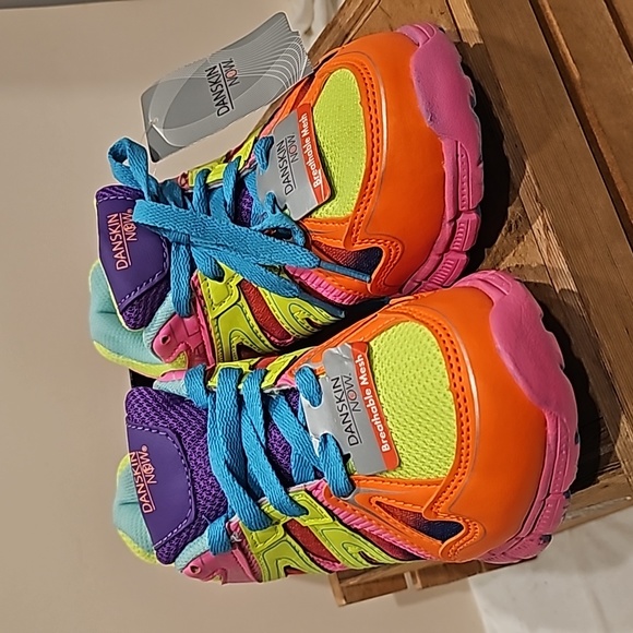 Danskin Other - B Danskin Now womens 5 Neon Fashion Sneakers Shoes Pink Purple 80s 90s Vibe NWT